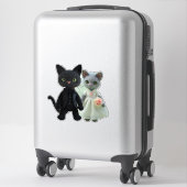 Ehekatzen Aufkleber (Koffer)