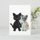 Ehekatzen Save The Date (Stehend Vorderseite)