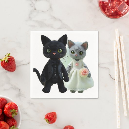 Ehekatzen Serviette (Beispiel)