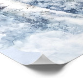 Eheliche Begrüßung mit gefrorenem Birkenbaum Poster (Ecke)