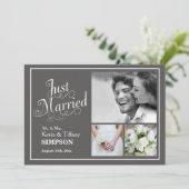 Ehelosigkeit Foto Ankündigung Grau (Stehend Vorderseite)