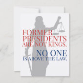 Ehemalige Präsidenten sind keine Könige über dem G Einladung (Vorderseite)