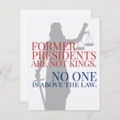 Ehemalige Präsidenten sind keine Könige über dem G Einladung (Vorne/Hinten)