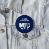 Ehemalige Republikaner für Harris Walz Button (Beispiel)