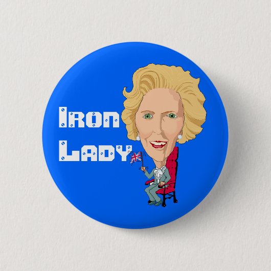Ehemaliger britischer Premierminister eiserne Lady Button (Vorderseite)