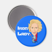Ehemaliger britischer Premierminister Iron Lady TH Magnet (Vorderseite/Rückseite)