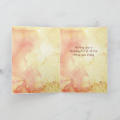 Ehemaliger Ehemann Birthday California Quail Bird Karte (Innenseite)