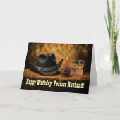 Ehemaliger Ehemann Ex-Ehemann Geburtstag Humor Karte (Vorderseite)