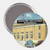 Ehemaliger Magnet der Post (Vorderseite/Rückseite)