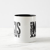 Ehemaliger NCIS Agent Zweifarbige Tasse (Mittel)