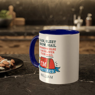 Ehemaliger Postmitarbeiter Briefträger Ruhestand B Tasse