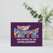 Ehemaliges Hippie Postkarte (Stehend Vorderseite)