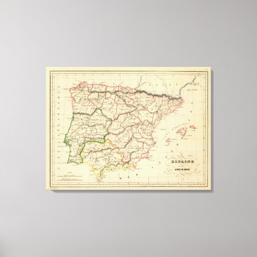 Ehemaliges Spanien Leinwanddruck (Vorderseite)