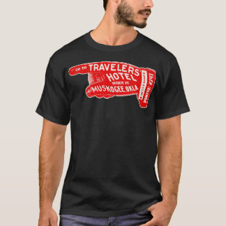 Ehemaliges Travelers Hotel Muskogee Oklahoma Gepäc T-Shirt