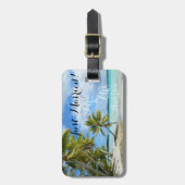 Ehemals verheiratetes Gepäckstück mit tropischer H Gepäckanhänger (Vorderseite vertikal)