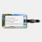 Ehemals verheiratetes Gepäckstück mit tropischer H Gepäckanhänger (Rückseite horizontal)