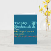 Eheman Humor Trophäe Ehemann Definition Ehemann Karte (Gelbe Blume)