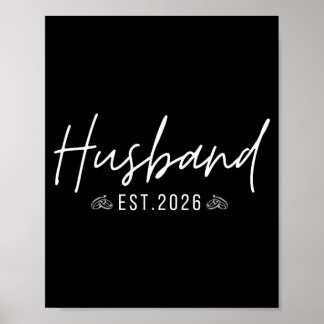 Ehemann 2026 Verheiratete Paare Hochzeit Poster