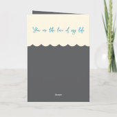 Ehemann 25. Jubiläumsaugen graublau Karte (Rückseite)