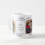 Ehemann 3 Vertikales Foto Loving Worte Botanisch Kaffeetasse (Vorderseite Links)