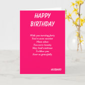 Ehemann 40 Geburtstagskarten Karte (Gelbe Blume)