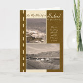 Ehemann auf den Booten an der Geburtsküste Karte (Vorderseite)