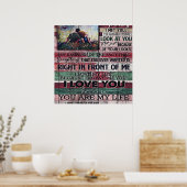 Ehemann auf meine Ehefrau | Liebe Quotes-Geschenk Poster (Küche)