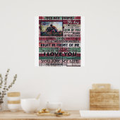 Ehemann auf meine Ehefrau | Liebe Quotes-Geschenk Poster (Küche)