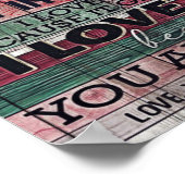 Ehemann auf meine Ehefrau | Liebe Quotes-Geschenk Poster (Ecke)