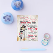 Ehemann auf meine Ehefrau | Lovely Present | Flyer (Einzeln)