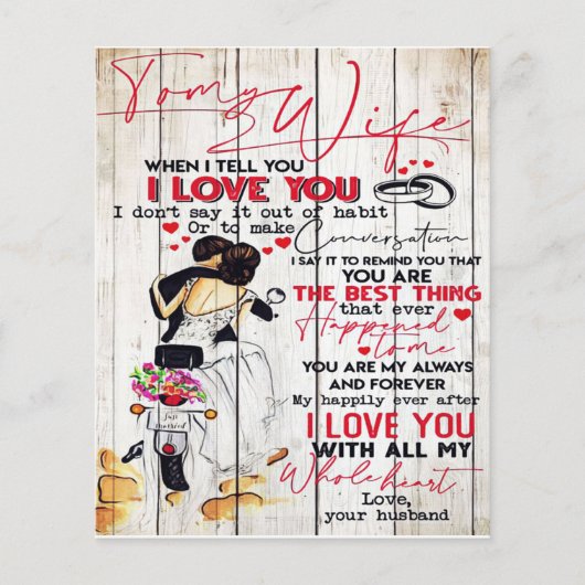 Ehemann auf meine Ehefrau | Lovely Present | Flyer (Vorne)