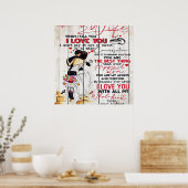 Ehemann auf meine Ehefrau | Lovely Present | Poster (Küche)