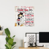 Ehemann auf meine Ehefrau | Lovely Present | Poster (Heimbüro)