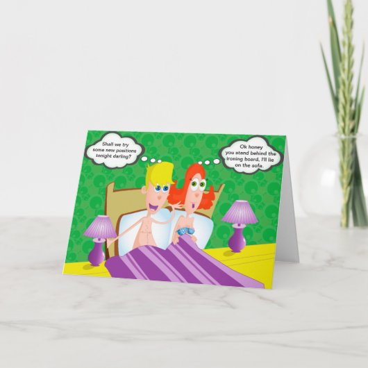 Ehemann Birthday Card - Funny Couple Karte (Vorderseite)