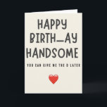 Ehemann Birthday Funny Boyfriend Men for Ihm Bday Karte<br><div class="desc">Überraschen Sie Ihren Mann mit einem Hauch Spaß an seinem besonderen Tag! Die "Husband Birthday Funny Men For Him Taco Card" zeichnet sich durch ein eigenartiges, tako-thematisches Design und eine spielerische Botschaft aus, die ihn zum Lachen bringen wird. Das kühne und farbenfrohe Kunstwerk verleiht der Karte eine unterhaltsame Drehung und...</div>