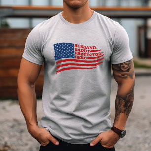 Ehemann Daddy Beschützer Held T-Shirt