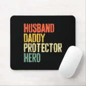 Ehemann Daddy Beschützer Held Vater Design Mousepad (Mit Mouse)