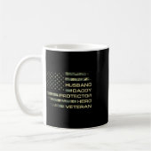 Ehemann Daddy Beschützer Held Veteran USA-Flagge C Kaffeetasse (Links)