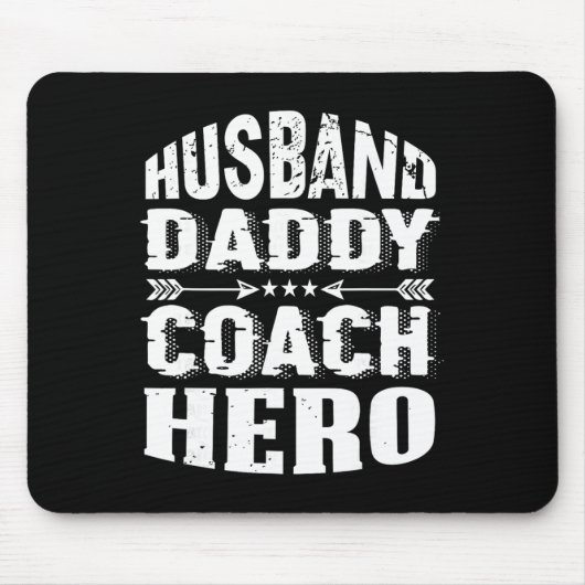 Ehemann Daddy Coach Held Trainer Fußballtrainer Su Mousepad (Vorne)