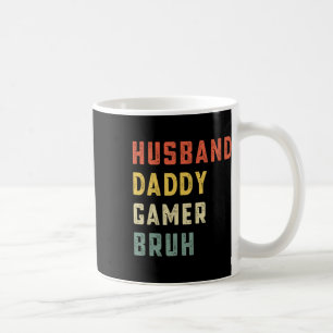 Ehemann Daddy Gamer Bruh Vatertag Lustiges Video Kaffeetasse