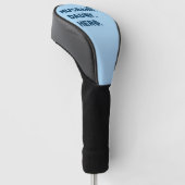 Ehemann. Daddy. Held. Retro-Grafik Golf Headcover (angewinkelt)