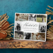 Ehemann dankbar für jeden Augenblick Foto Collage Fotoplatte (Seite)