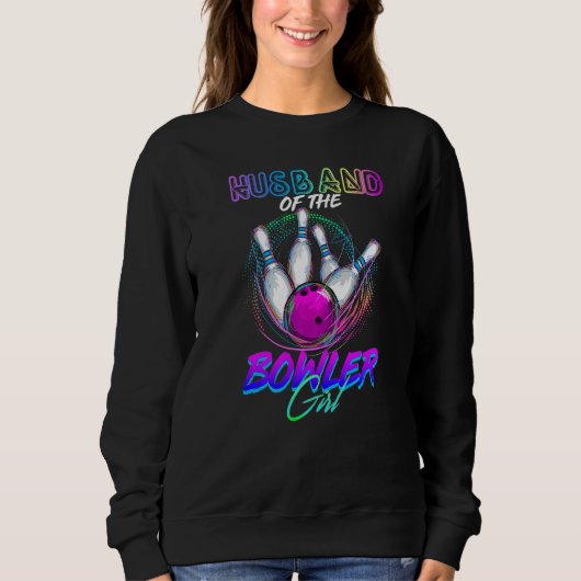 Ehemann der Bowler Girl Matching Family Bowling Sweatshirt (Vorderseite)