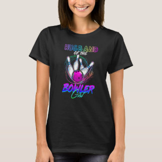 Ehemann der Bowler Girl Matching Family Bowling T-Shirt