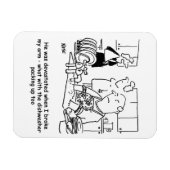 Ehemann, der die Geschirr wäscht Magnet (Horizontal)