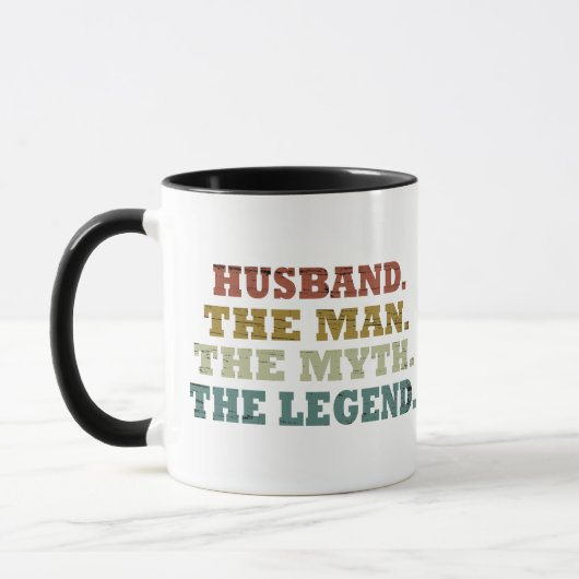 Ehemann der Mann Mythos Legende Tasse (Links)