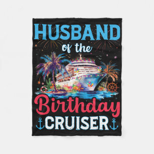 Ehemann des Geburtstags Cruiser Funny Cruise Gebur Fleecedecke