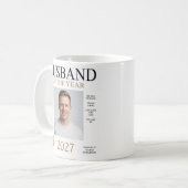 Ehemann des Jahres Foto Kaffeetasse (Vorderseite Links)