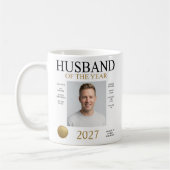 Ehemann des Jahres Foto Kaffeetasse (Links)