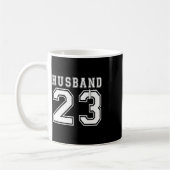 Ehemann Ehefrau 2023 passende Verlobungsfeier Kaffeetasse (Links)